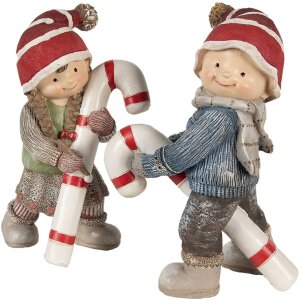 Clayre & Eef 6PR3987 Decoración Niño Azul 13x8x18 cm