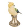 Clayre & Eef 6PR3992 Pájaro Decorativo Azul 8x13x17 cm