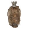 Clayre & Eef 6PR3993 Pájaro Decorativo Beige 7x5x8 cm