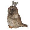 Clayre & Eef 6PR3993 Pájaro Decorativo Beige 7x5x8 cm