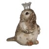 Clayre & Eef 6PR3994 Pájaro Decorativo Beige 7x6x9 cm