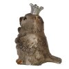 Clayre & Eef 6PR3994 Pájaro Decorativo Beige 7x6x9 cm