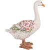 Clayre & Eef 6PR4896 Decoración Ganso Blanco Rosa 37x22x45 cm