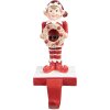 Clayre & Eef 6PR4900 Porta Medias de Navidad Duende Rojo 11x8x20 cm