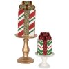 Clayre & Eef 6PR4905 Decoración Regalo Verde Rojo 14x14x24 cm