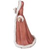 Clayre & Eef 6PR4935 Decoración de Navidad Estatua Ángel Rojo 26x20x40 cm