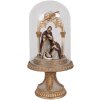Clayre & Eef 6PR4947 Campana de vidrio decorativa dorada Ø 14x29 cm