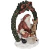 Adornos navideños Papá Noel con LED rojo, verde 19x12x23 cm