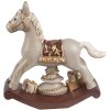 Clayre & Eef 6PR4970 Decoración Caballo Balancín Gris 11x3x11 cm