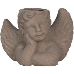 Clayre & Eef 6TE0401S Maceta para Interior Angel Gris...