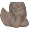 Clayre & Eef 6TE0401S Maceta para Interior Angel Gris 23x13x17 cm