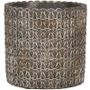 Clayre & Eef 6TE0494L Maceta Interior Gris Ø 18x17 cm