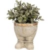 Clayre & Eef 6TE0496 Maceta Interior Gris Ø 15x17 cm