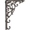 Clayre & Eef 6Y1763 Soporte de estantería de hierro marrón 4x33x21 cm Estilo rústico