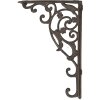 Clayre & Eef 6Y1763 Soporte de estantería de hierro marrón 4x33x21 cm Estilo rústico