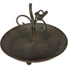 Clayre & Eef 6Y4838 Comedero para pájaros Marrón Verde Ø 27x35-45 cm
