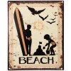 Clayre & Eef 6Y5204 Señal de Texto Amarillo 20x1x25 cm Playa