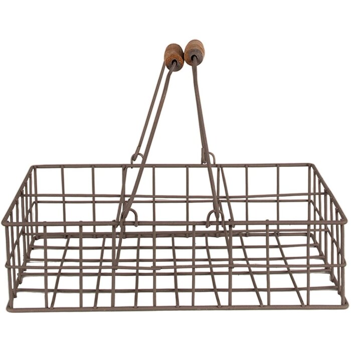 Clayre & Eef 6Y5255 Cesta de almacenaje Marrón 34x19x8 cm
