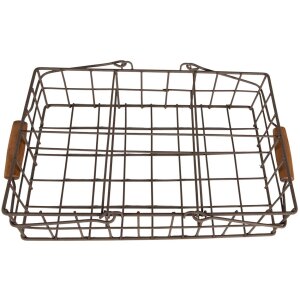 Clayre & Eef 6Y5255 Cesta de almacenaje Marrón 34x19x8 cm