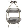 Clayre & Eef 6Y5326 Estantería 2 pisos color oro Ø 34x51 cm Frutero