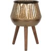 Clayre & Eef 6Y5403 Jardinera Color Cobre Marrón 27x27x39 cm
