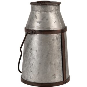 Clayre & Eef 6Y5408 Jarra de leche decorativa Gris...