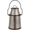 Clayre & Eef 6Y5408 Jarra de leche decorativa Gris Marrón 21x20x31-44 cm