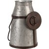 Clayre & Eef 6Y5408 Jarra de leche decorativa Gris Marrón 21x20x31-44 cm
