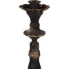 Clayre & Eef 6Y5454 Candelero Oro Negro Ø 11x30 cm Estilo Barroco
