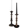 Clayre & Eef 6Y5454 Candelero Oro Negro Ø 11x30 cm Estilo Barroco