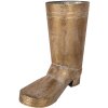 Clayre & Eef 6Y5464 Macetero en forma de bota color dorado 30x15x37 cm