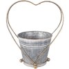 Clayre & Eef 6Y5469 Jardinera Gris Dorada 25x16x29 cm