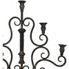 Clayre & Eef 6Y5475 Portavelas Negro 46x14x49 cm