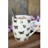 Clayre & Eef BPDMU Taza Blanco Rosa 350 ml