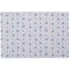 Clayre & Eef BRB40 Juego de 6 Manteles Individuales Beige Azul 48x33 cm Algodón