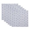 Clayre & Eef BRB43 Servilletas Algodón Juego de 6 Beige, Azul 40x40 cm