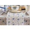Clayre & Eef BRB43 Servilletas Algodón Juego de 6 Beige, Azul 40x40 cm