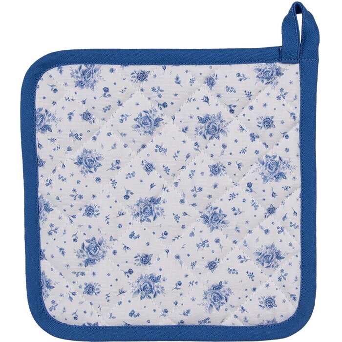 Clayre & Eef BRB45 Manta Beige, Azul 20x20 cm