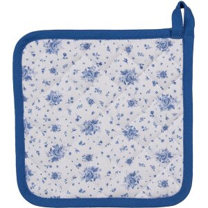 Clayre & Eef BRB45 Manta Beige, Azul 20x20 cm