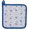 Clayre & Eef BRB45 Manta Beige, Azul 20x20 cm