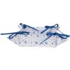 Clayre & Eef BRB47 Panera Beige Azul 35x35x8 cm Algodón Estampado Floral