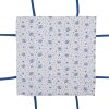 Clayre & Eef BRB47 Panera Beige Azul 35x35x8 cm Algodón Estampado Floral