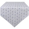 Clayre & Eef BRB65 Traves de Mesa Beige, Azul 50x160 cm