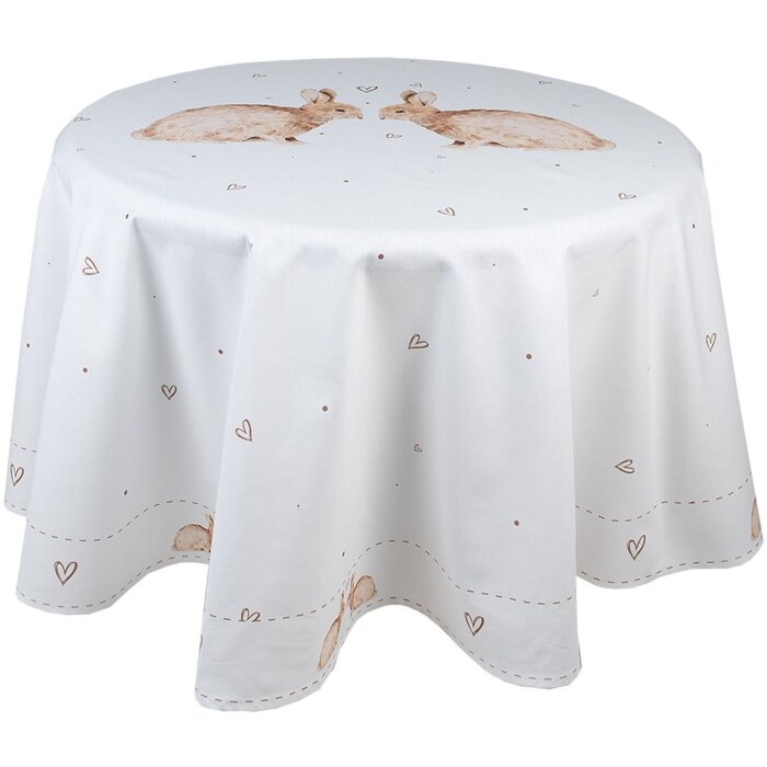 Clayre & Eef BSLC07 Mantel Beige Marrón Ø 170 cm