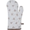 Clayre & Eef BSLC44 Guante de horno Beige Marrón 18x30 cm