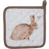 Clayre & Eef BSLC45 Potholder Beige Marrón 20x20 cm