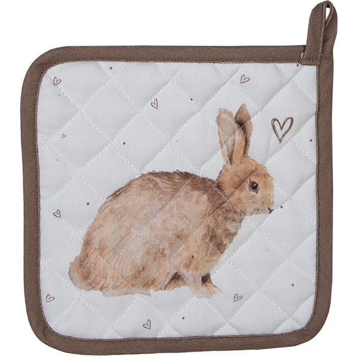 Clayre & Eef BSLC45K Potholder Niño Beige Marrón 16x16 cm