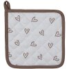 Clayre & Eef BSLC45K Potholder Niño Beige Marrón 16x16 cm