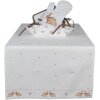 Clayre & Eef BSLC64 Traves de Mesa Beige Marrón 50x140 cm Algodón Conejito Casa de Campo