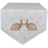 Clayre & Eef BSLC65 Traves de Mesa Beige Marrón 50x160 cm